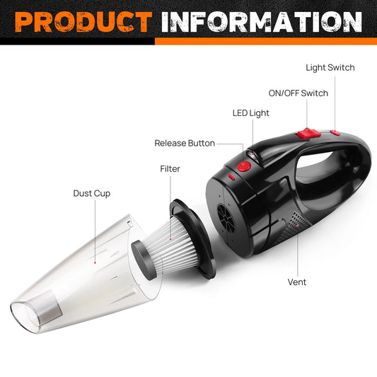Cordless Handheld Car Vacuum