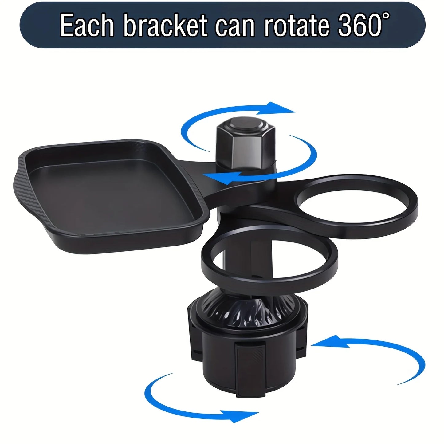 3-in-1 Car Cup Holder Tray