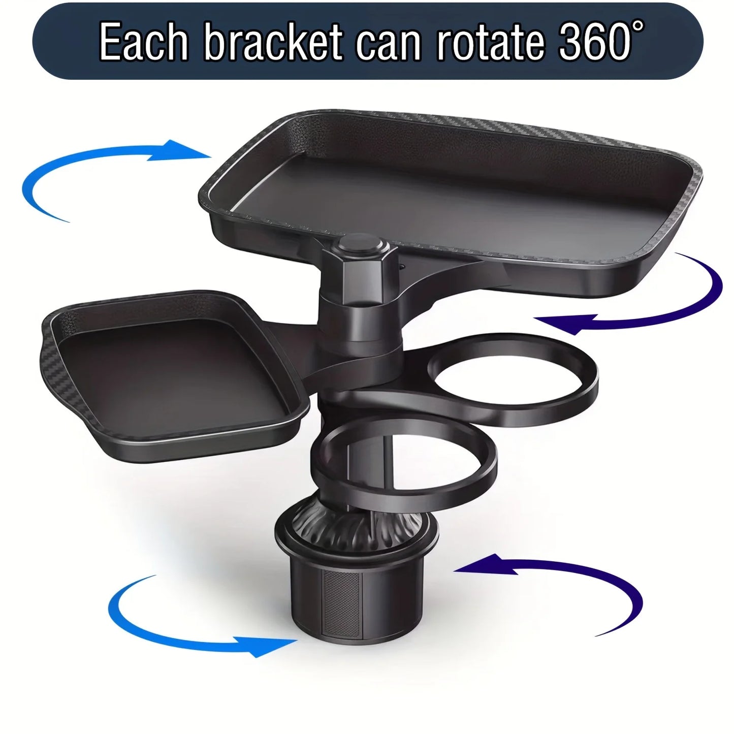 3-in-1 Car Cup Holder Tray