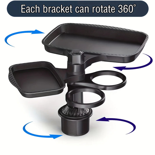 3-in-1 Car Cup Holder Tray