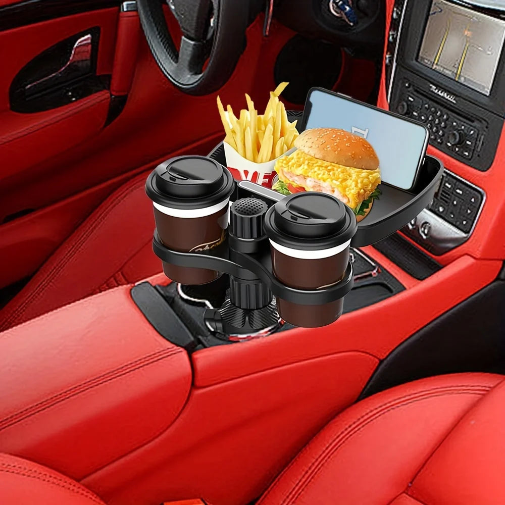 3-in-1 Car Cup Holder Tray