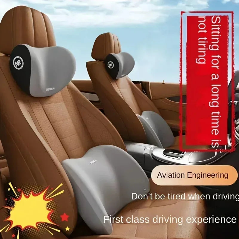 Contoured Car Neck & Lumbar Support Cushions