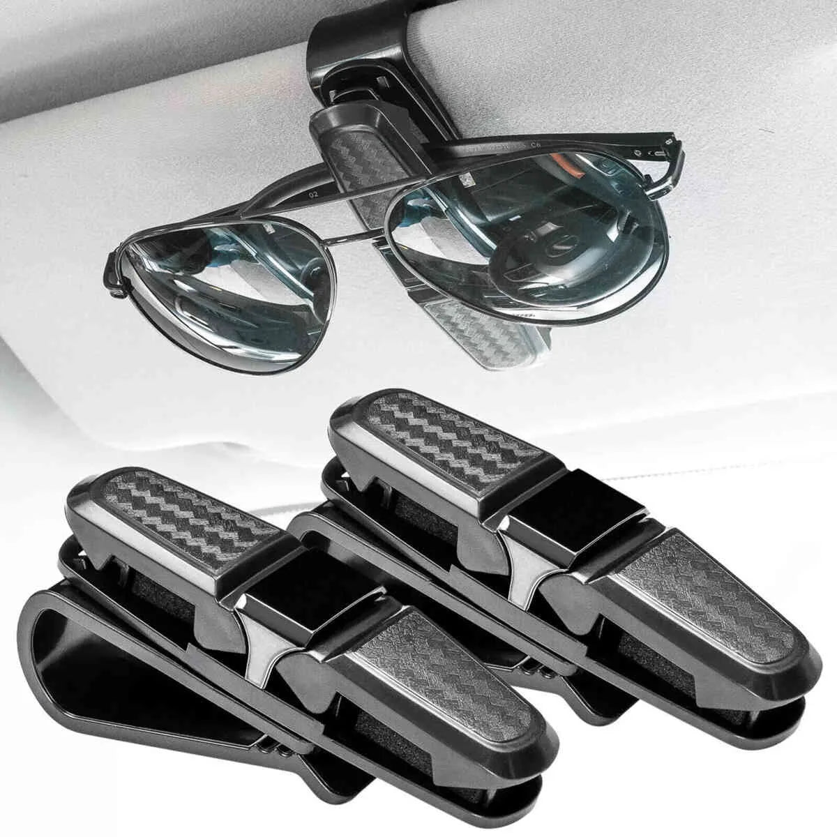 Sun Visor Sunglasses Holder 2 Pack