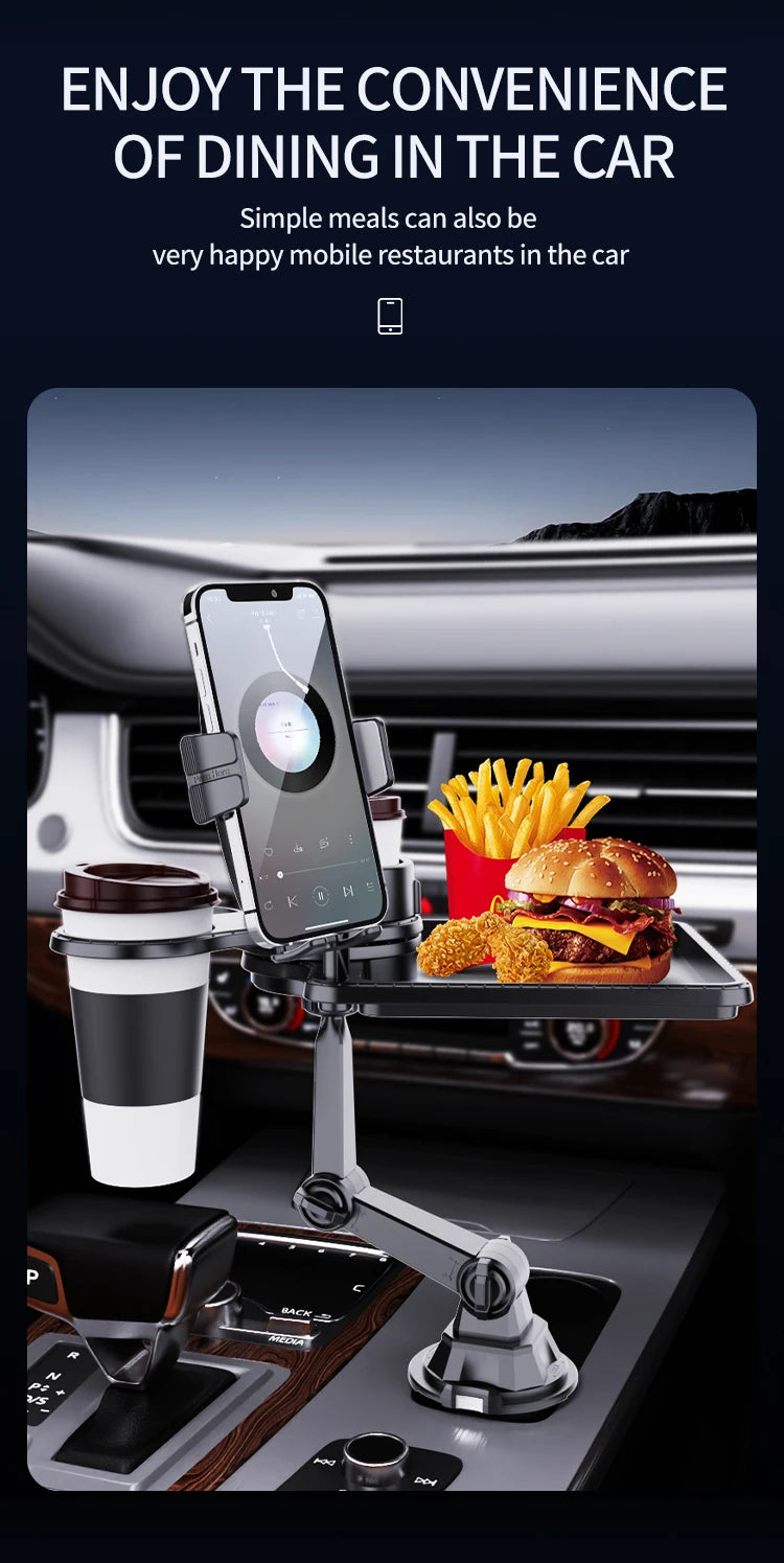 Dual Cup Holder Tray Organiser