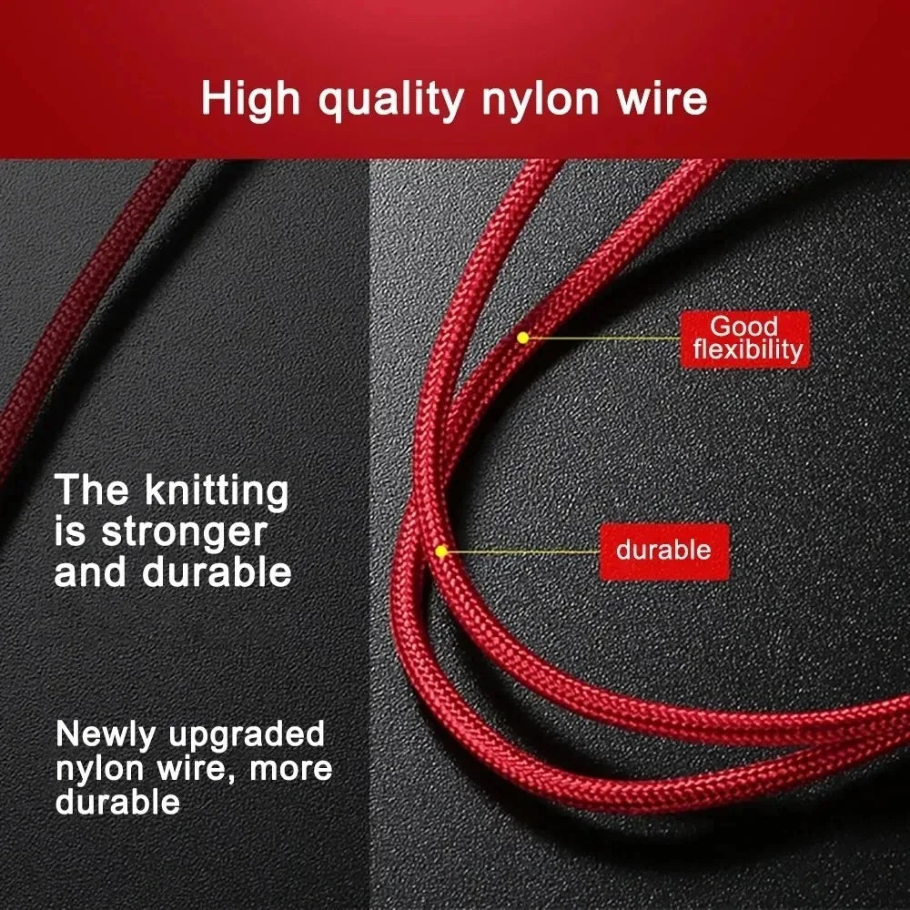 3-in-1 Braided Charging Cable