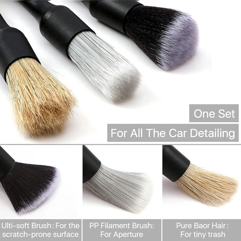 Automotive Detailing Brush Set