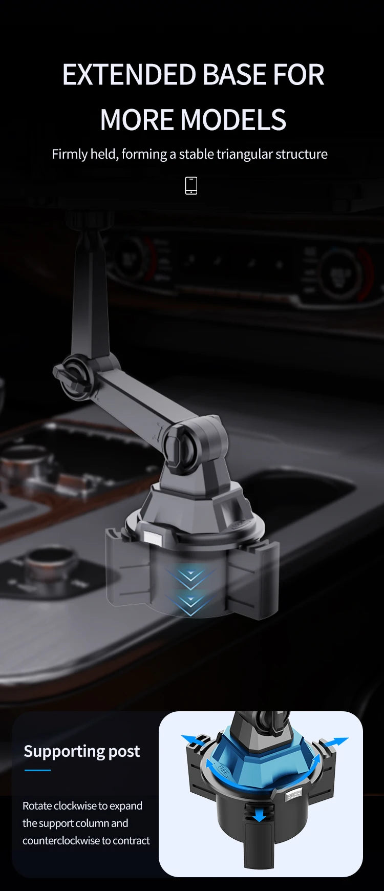Dual Cup Holder Tray Organiser