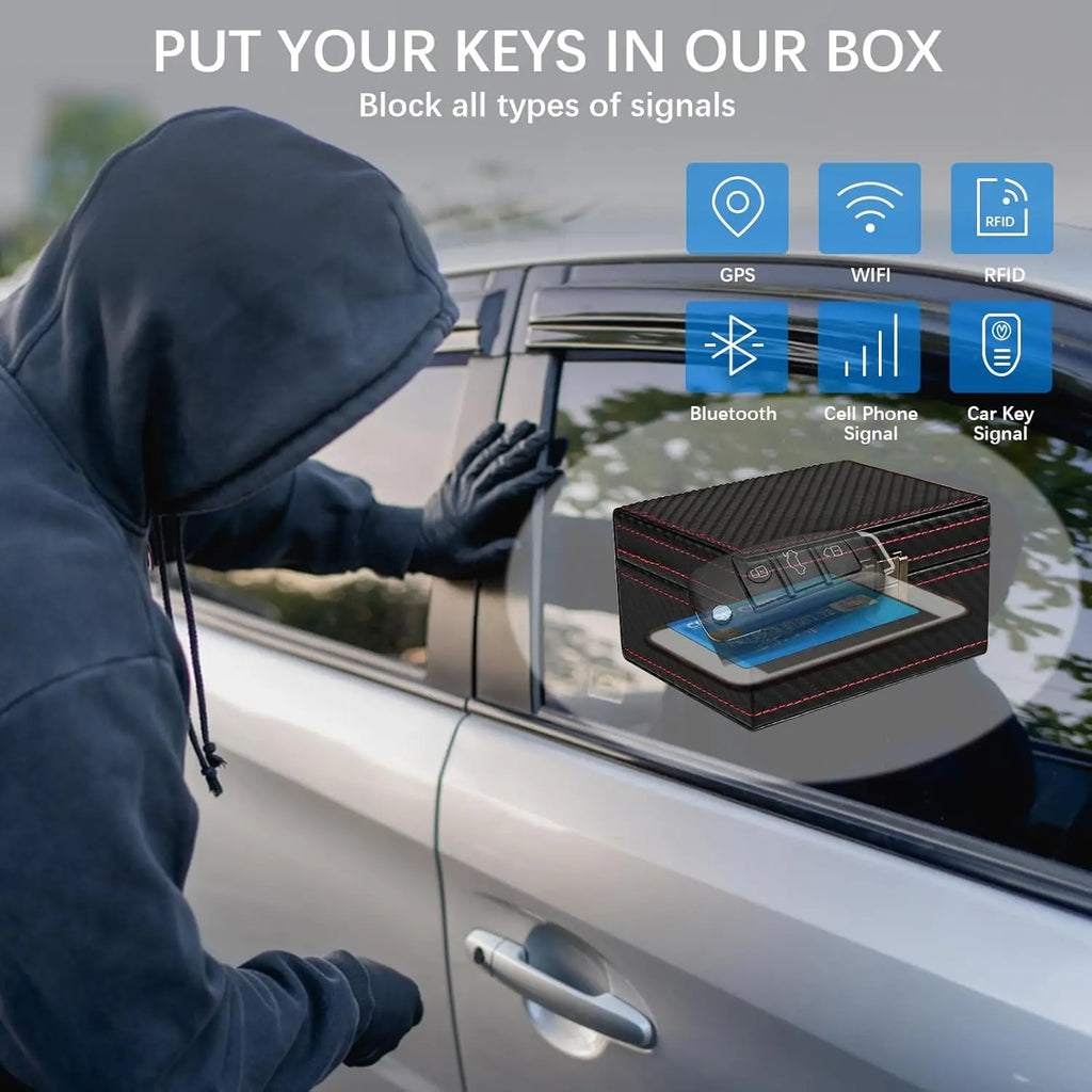 Faraday Key Signal Blocking Box & Pouches