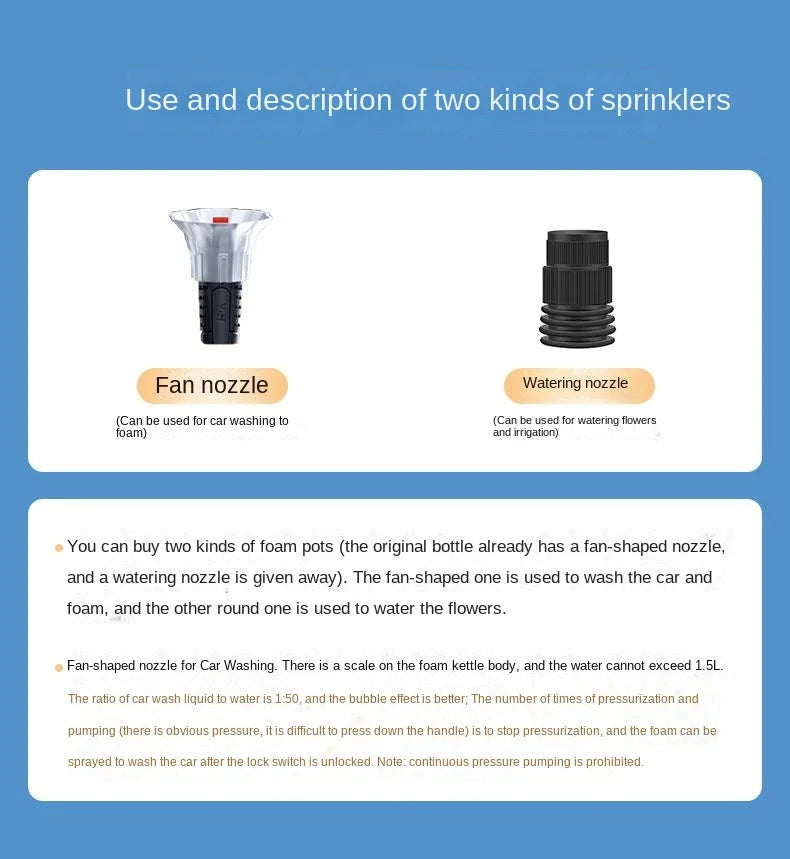 2L Hand Pump Foam Sprayer