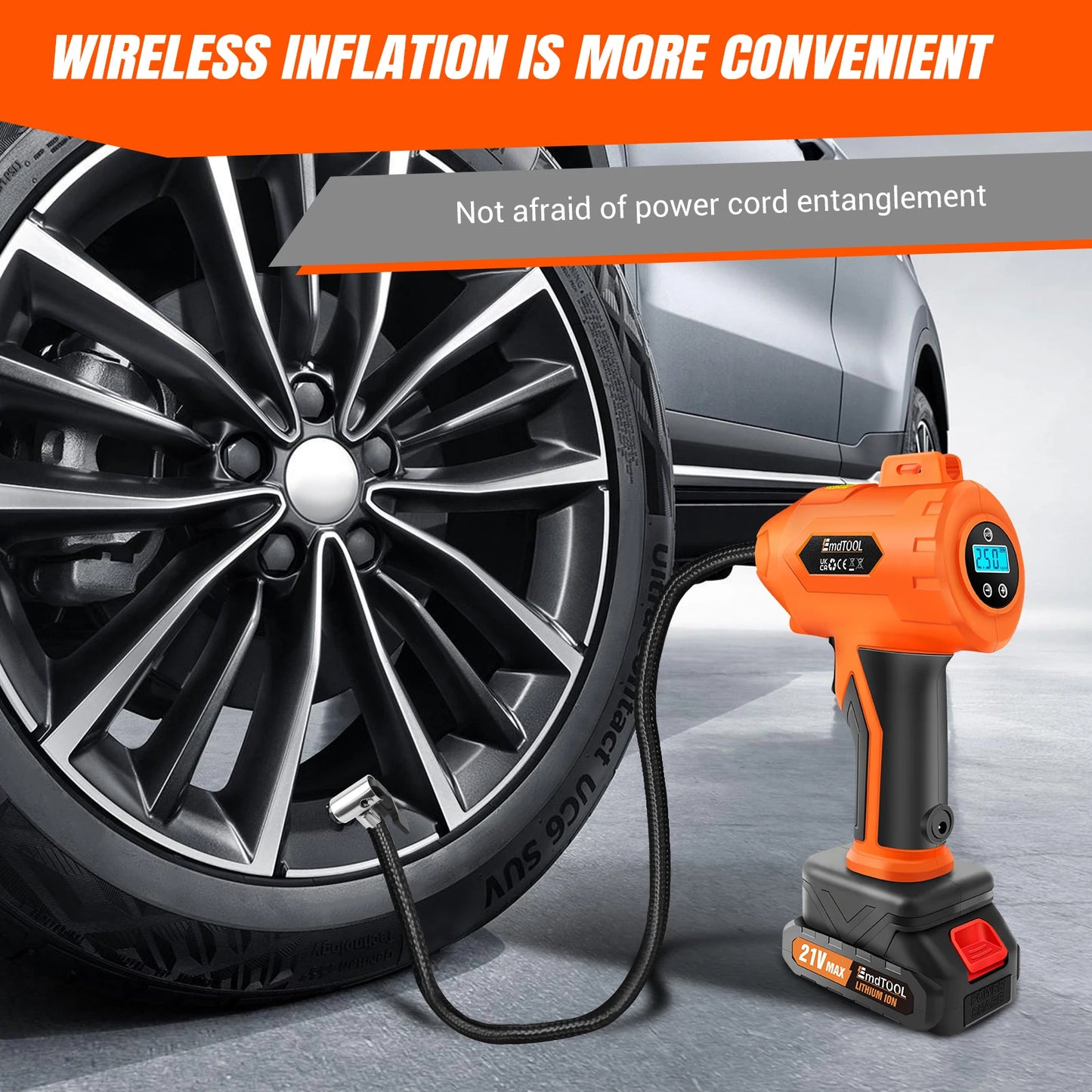Rechargeable Digital Tyre Inflator