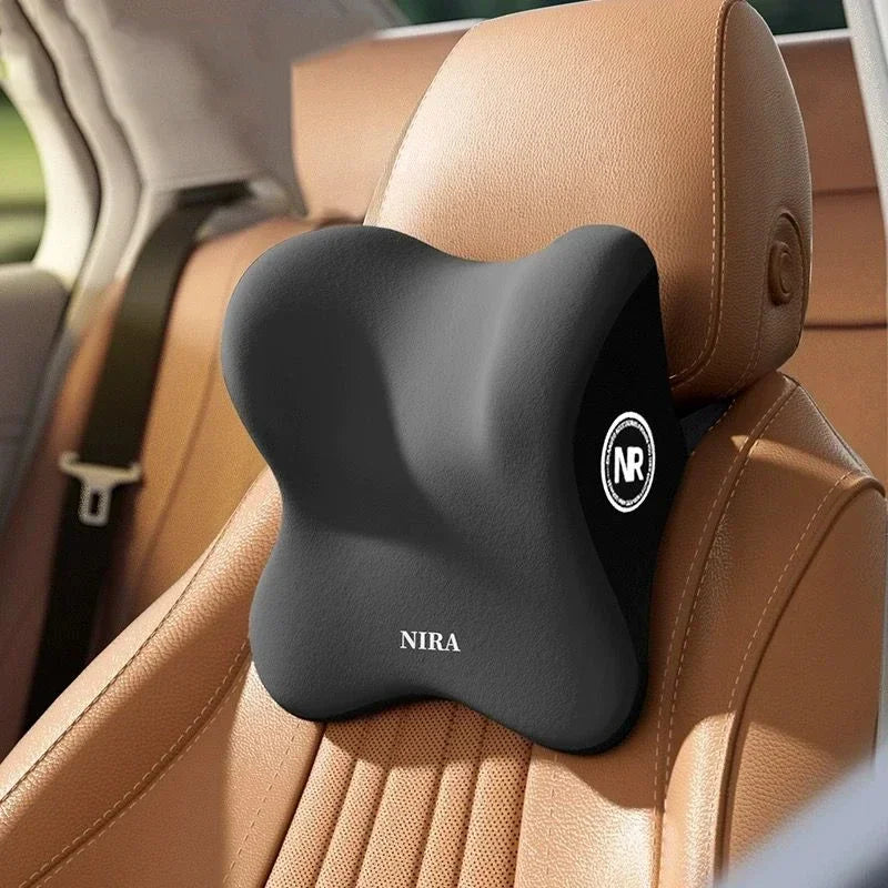 Memory Foam Car Neck & Lumbar Cushion Set
