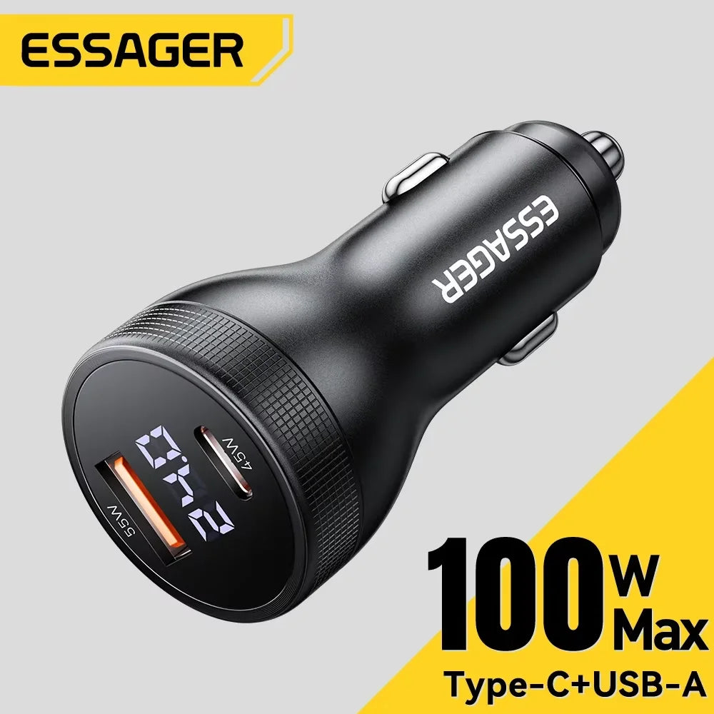 Essager 100W USB-C Car Charger
