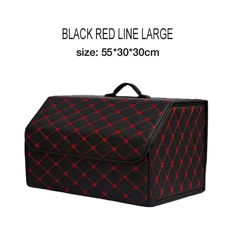 Foldable PU Leather Car Boot Organiser