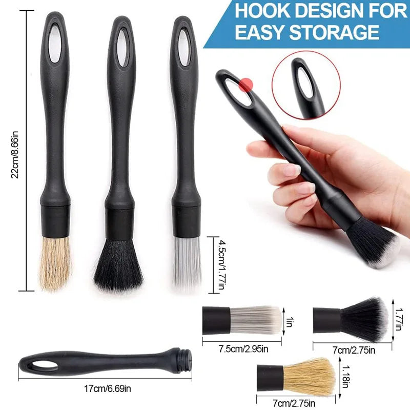 Automotive Detailing Brush Set