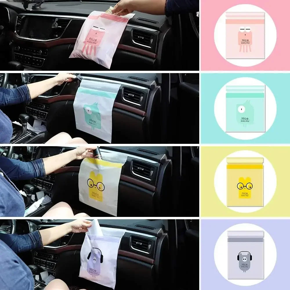 Self-Adhesive Disposable Car Rubbish Bags