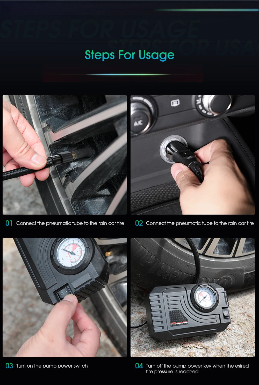 Wired Digital Tyre Inflator