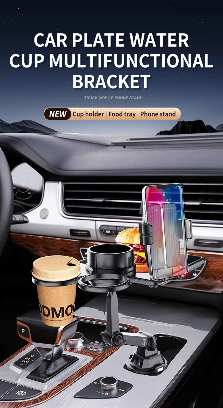 Dual Cup Holder Tray Organiser