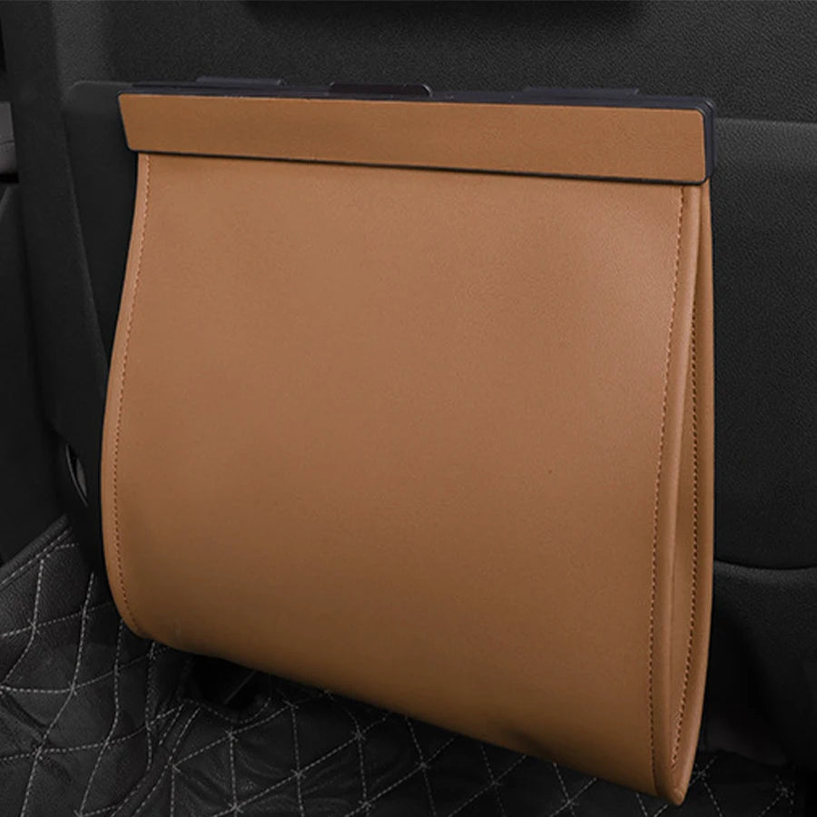 Magnetic PU Leather Car Rubbish Bag