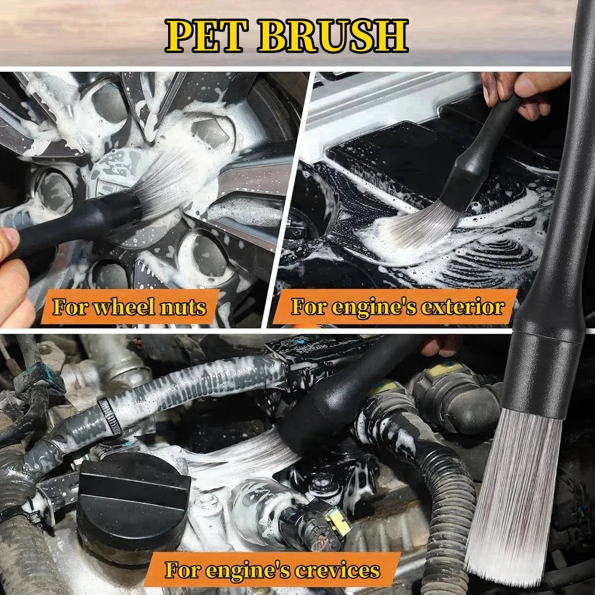 Automotive Detailing Brush Set