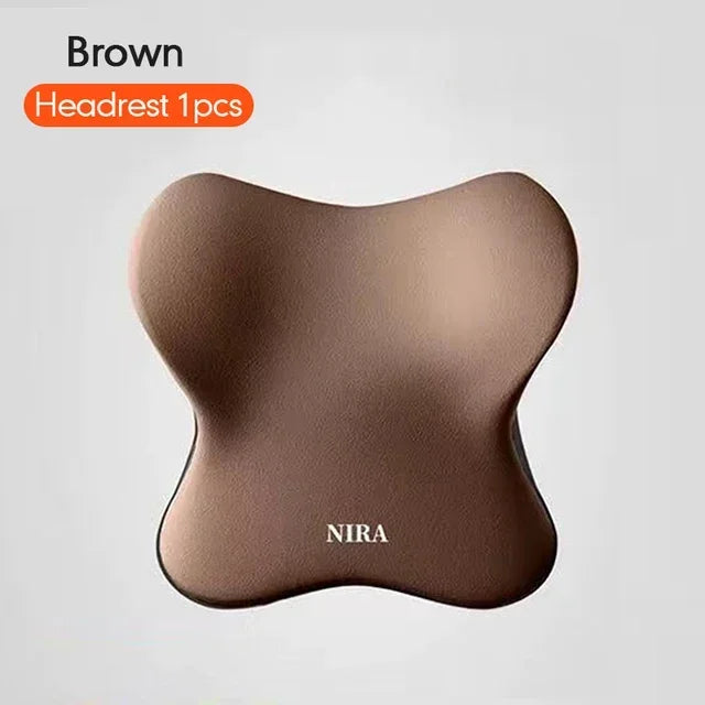 Memory Foam Car Neck & Lumbar Cushion Set