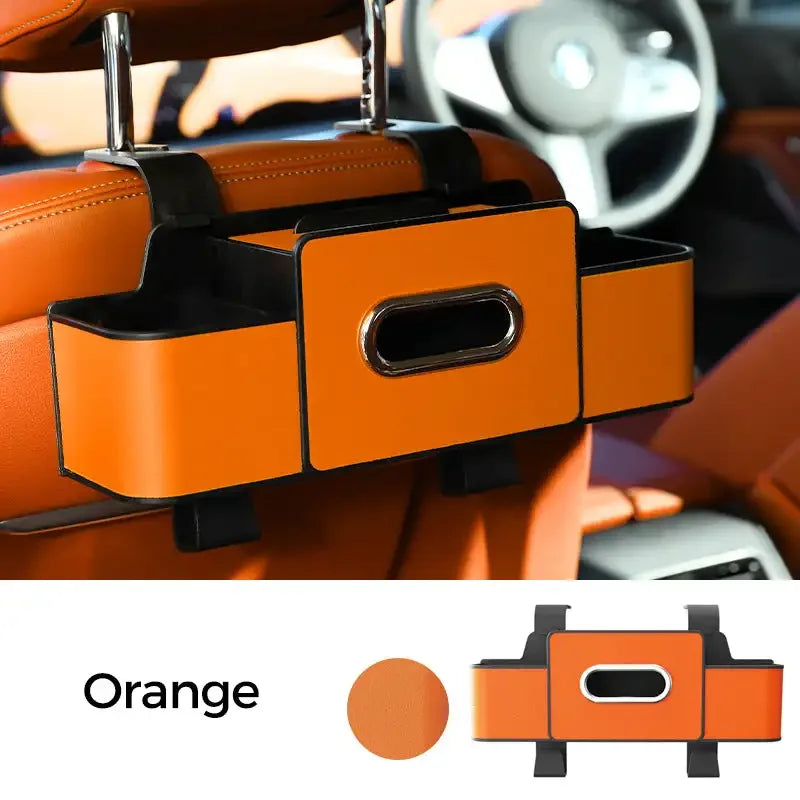PU Leather Car Seat Back Organiser