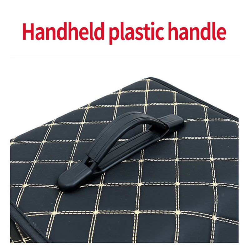 Foldable PU Leather Car Boot Organiser