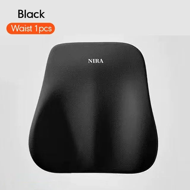 Memory Foam Car Neck & Lumbar Cushion Set