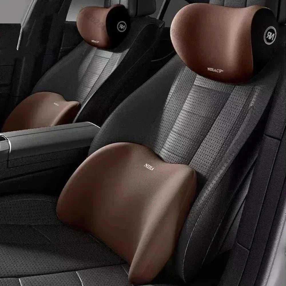 Contoured Car Neck & Lumbar Support Cushions