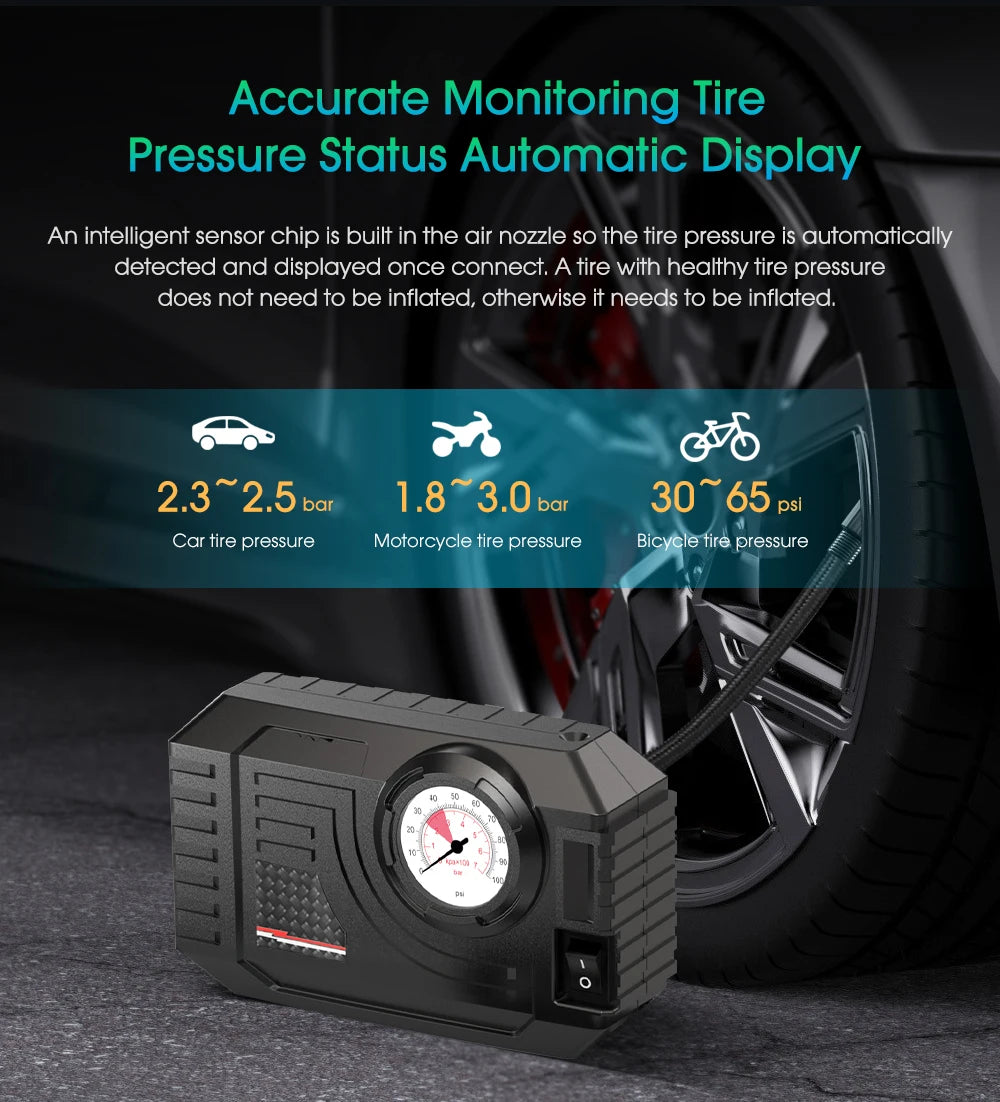 Wired Digital Tyre Inflator