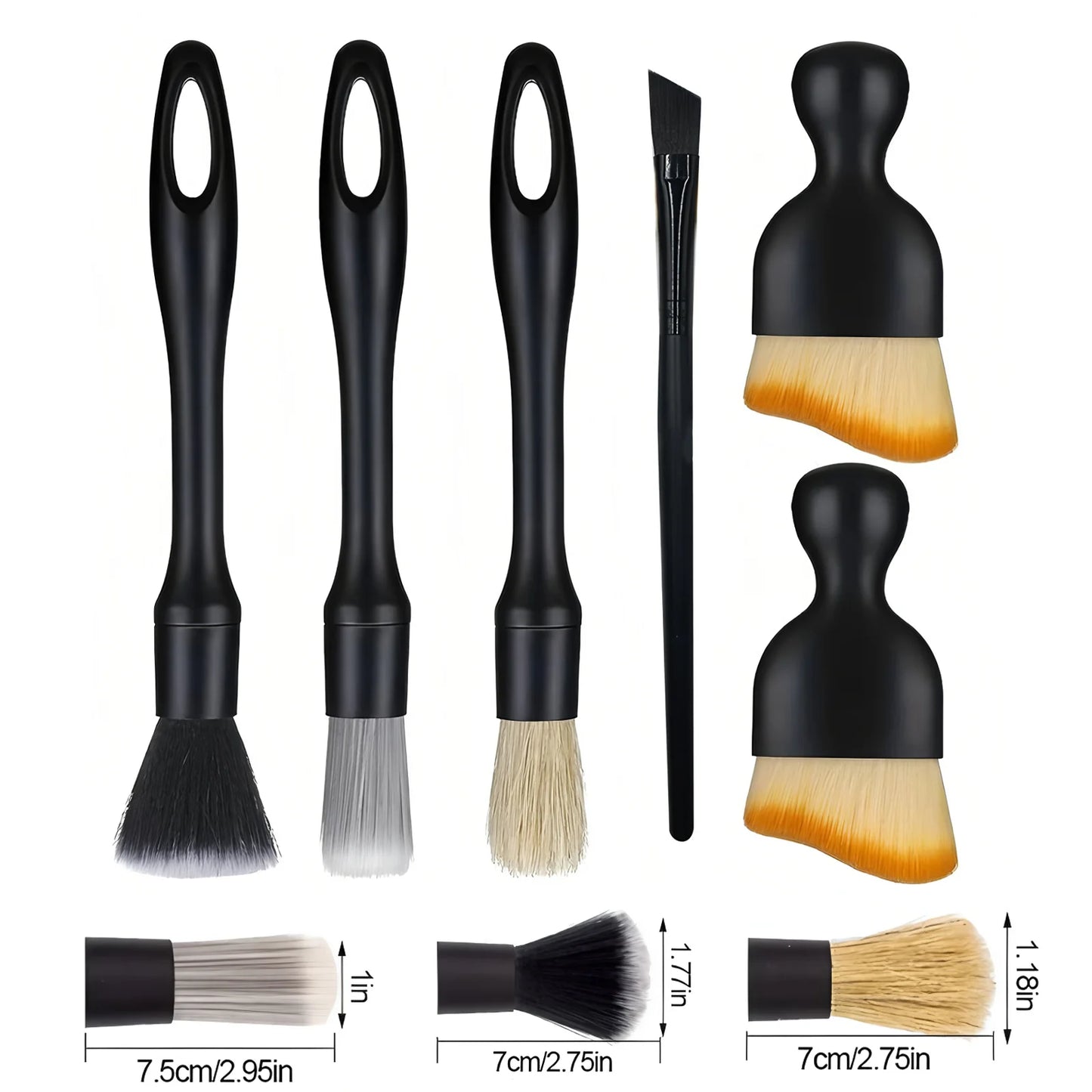 Automotive Detailing Brush Set