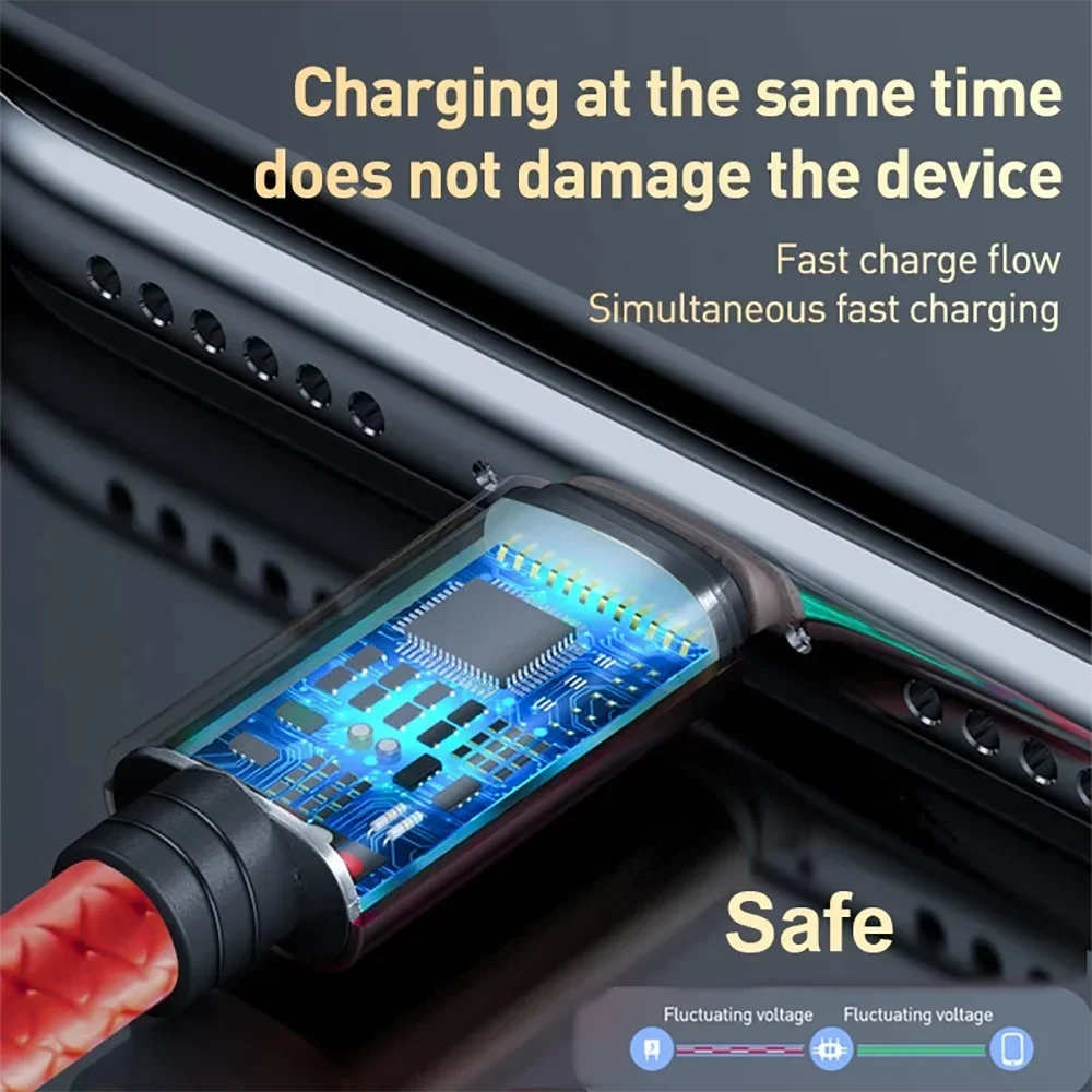3-in-1 Braided Charging Cable
