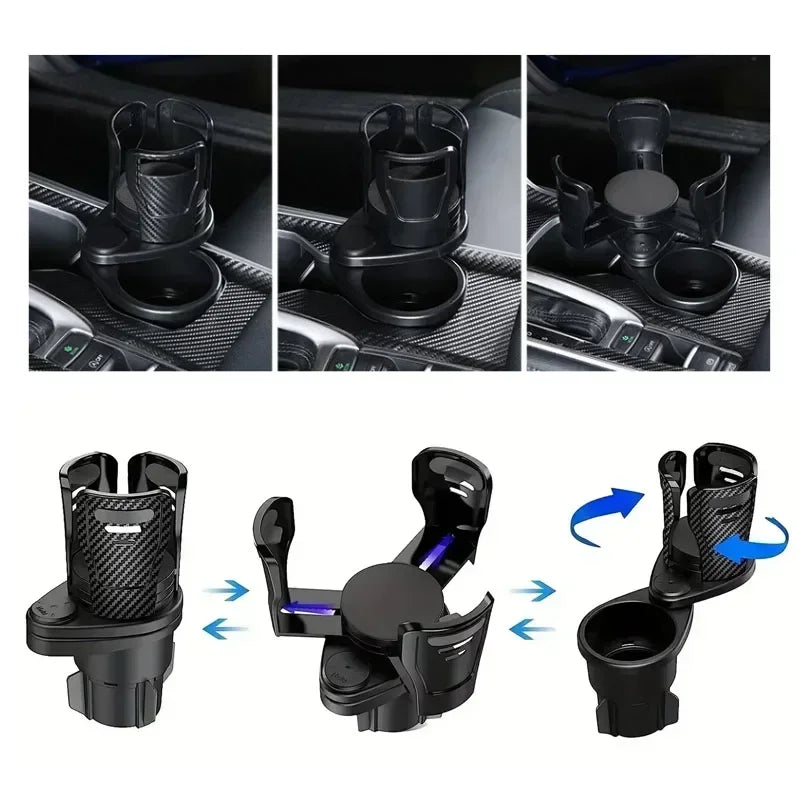 Dual Cup Holder Phone Mount
