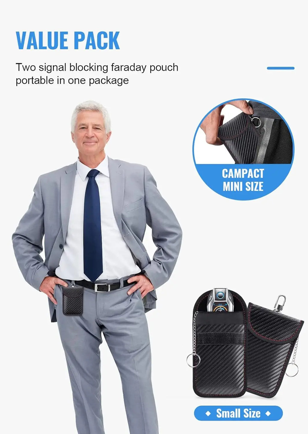 Faraday Key Signal Blocking Box & Pouches