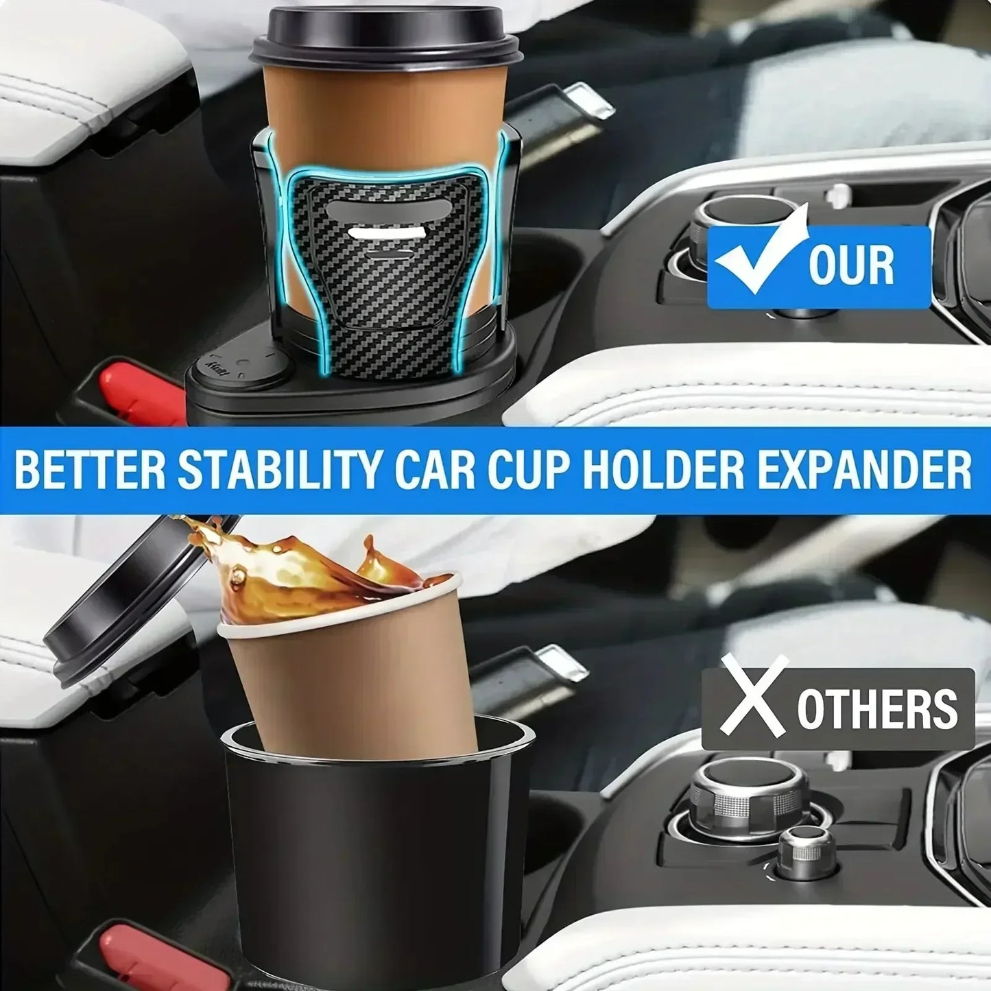 Dual Cup Holder Phone Mount