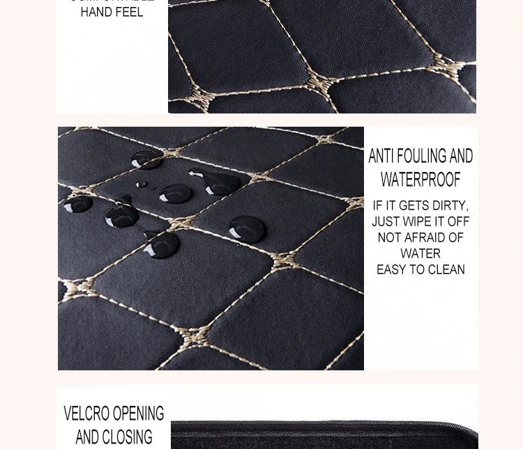 Foldable PU Leather Car Boot Organiser