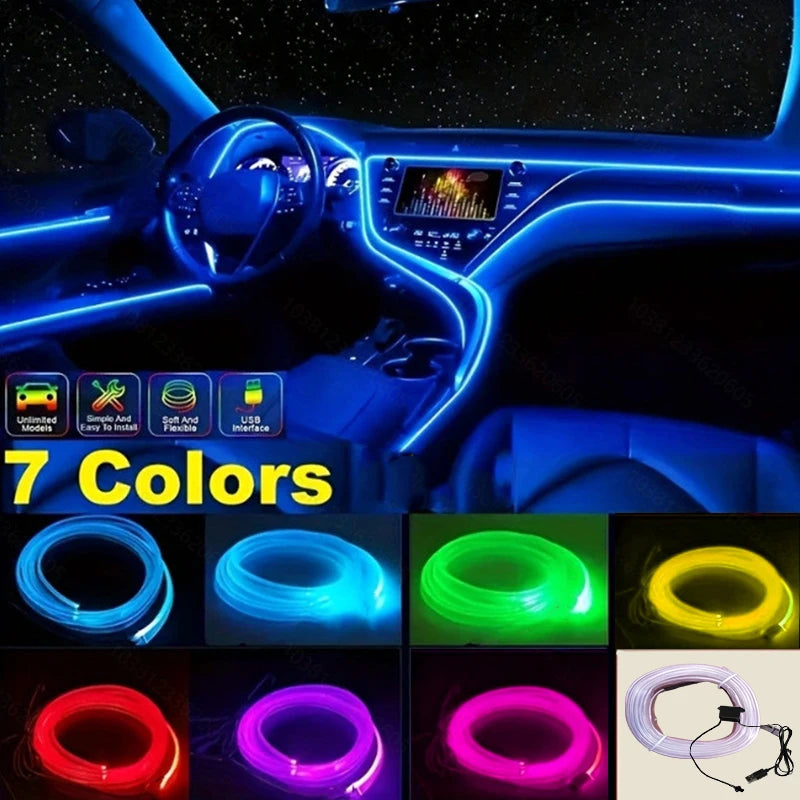Car Interior Ambient Light Strip Kit