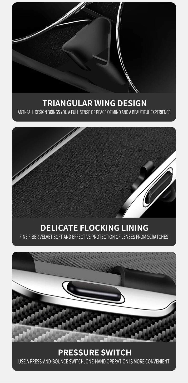 Car Sunglasses Holder & Storage Case