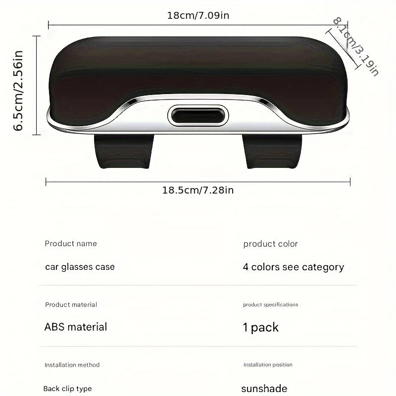 Car Sunglasses Holder & Storage Case