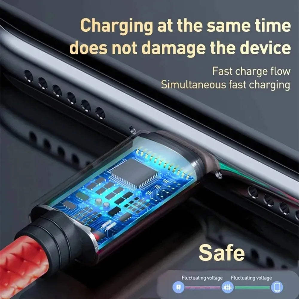 3-in-1 Braided Charging Cable