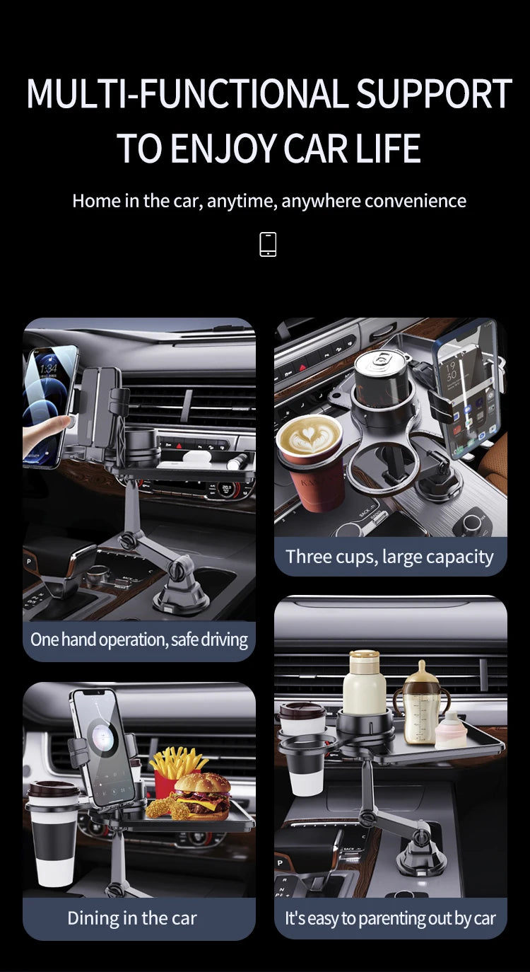 Dual Cup Holder Tray Organiser