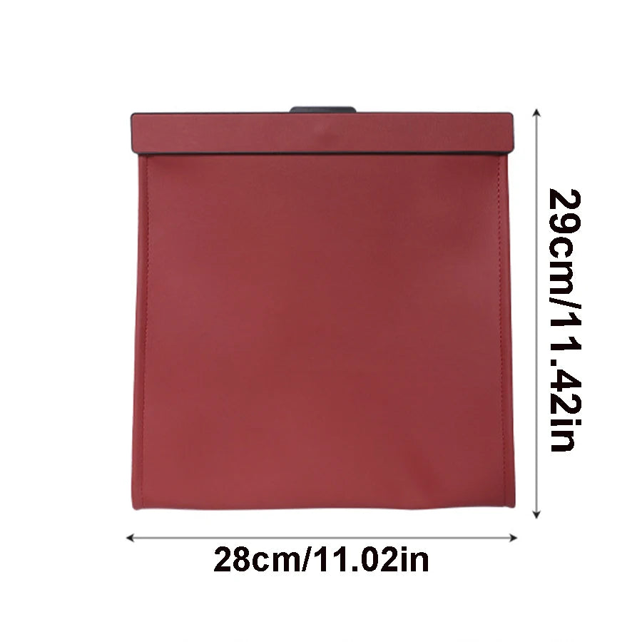 Magnetic PU Leather Car Rubbish Bag