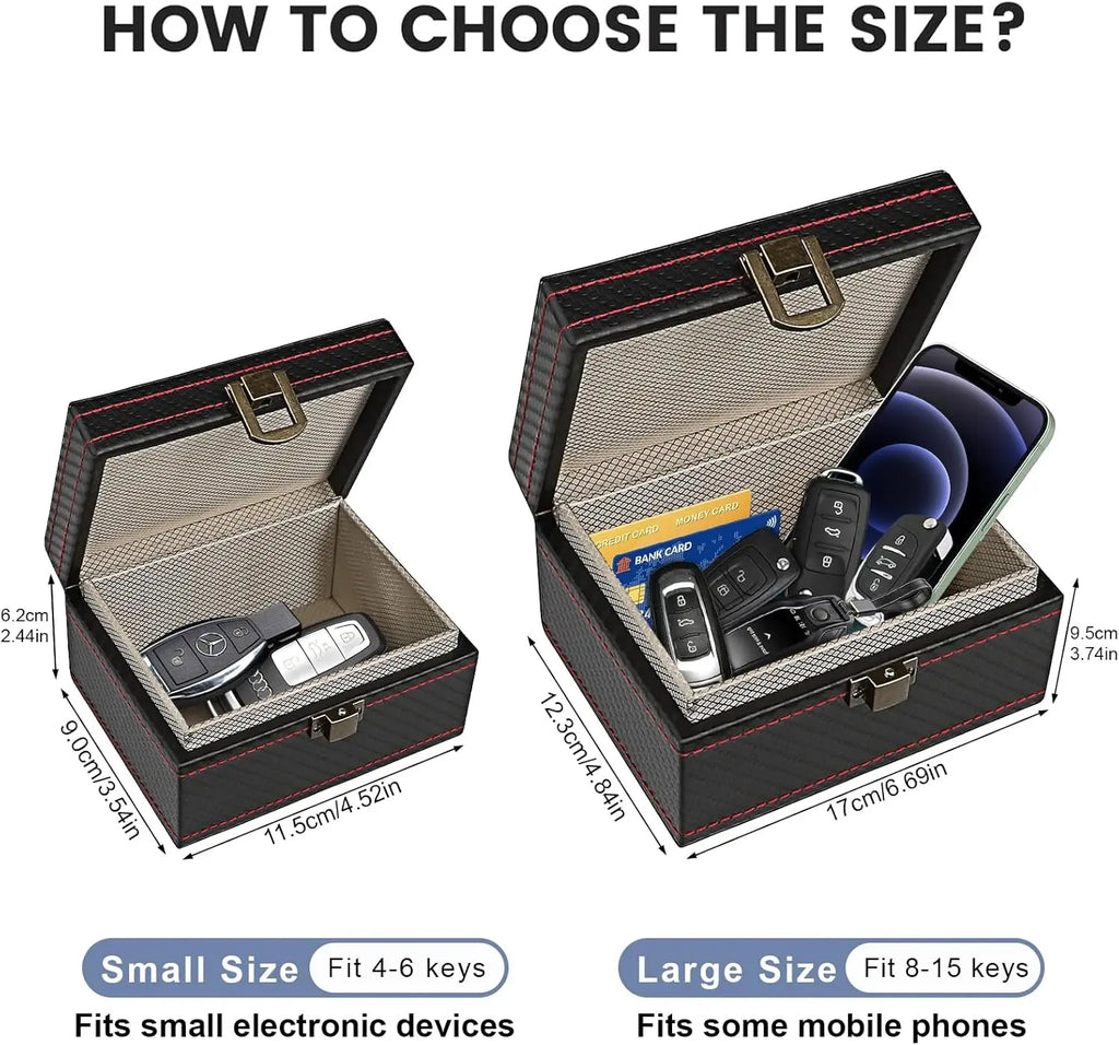 Faraday Key Signal Blocking Box & Pouches