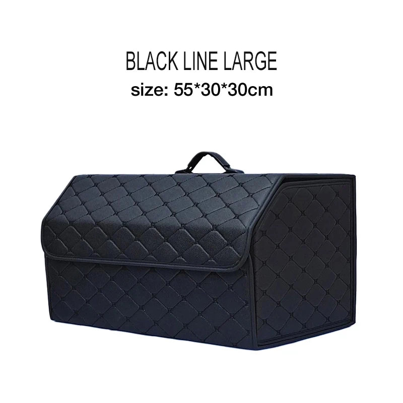 Foldable PU Leather Car Boot Organiser