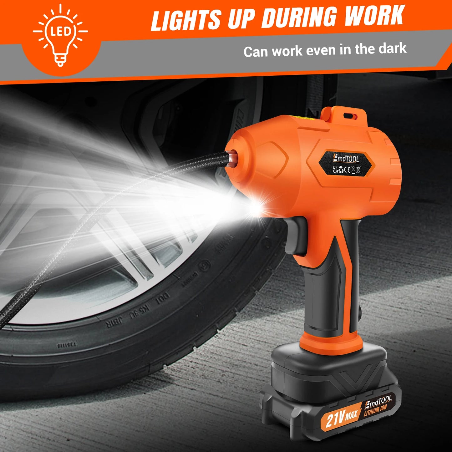 Rechargeable Digital Tyre Inflator