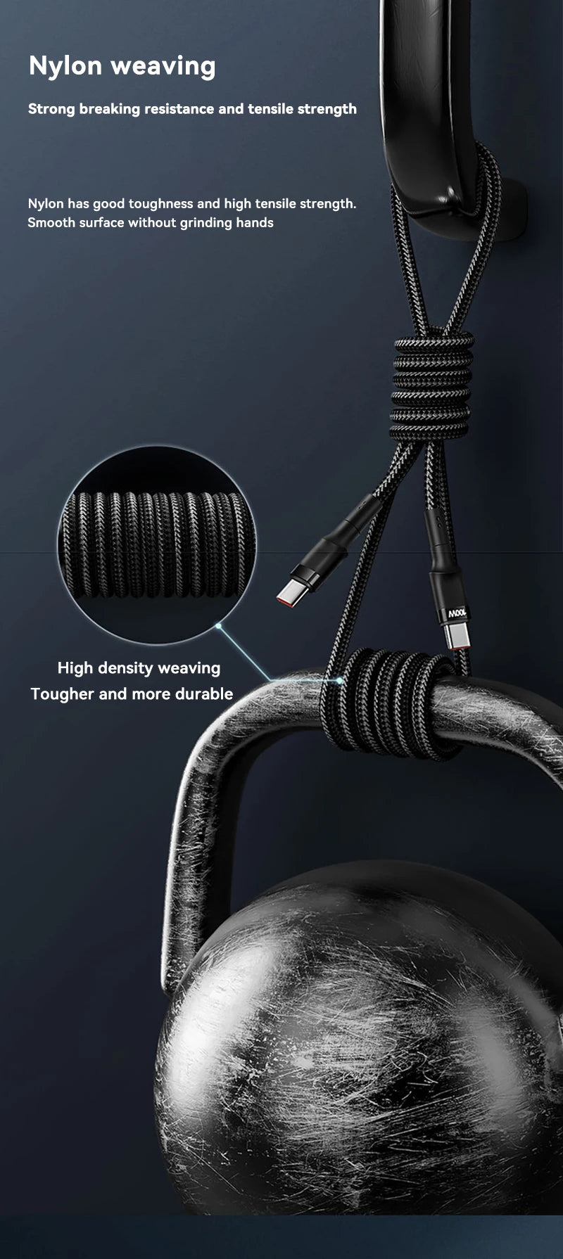 120W USB-C Fast Charging Cable
