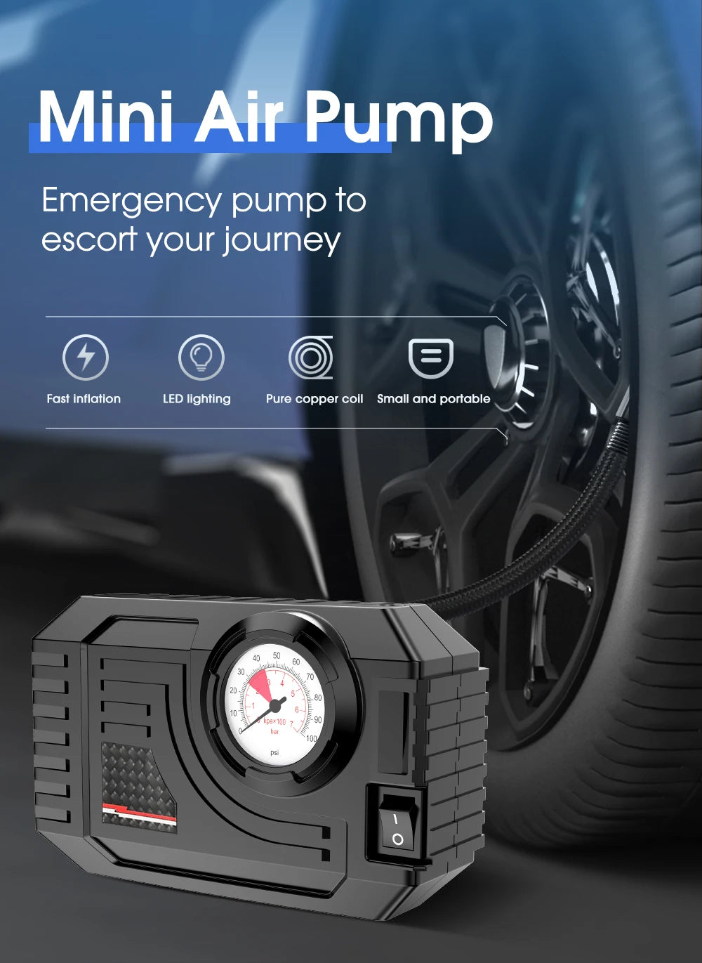 Wired Digital Tyre Inflator