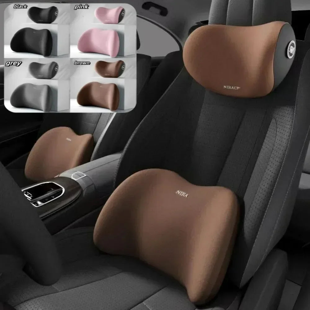 Contoured Car Neck & Lumbar Support Cushions