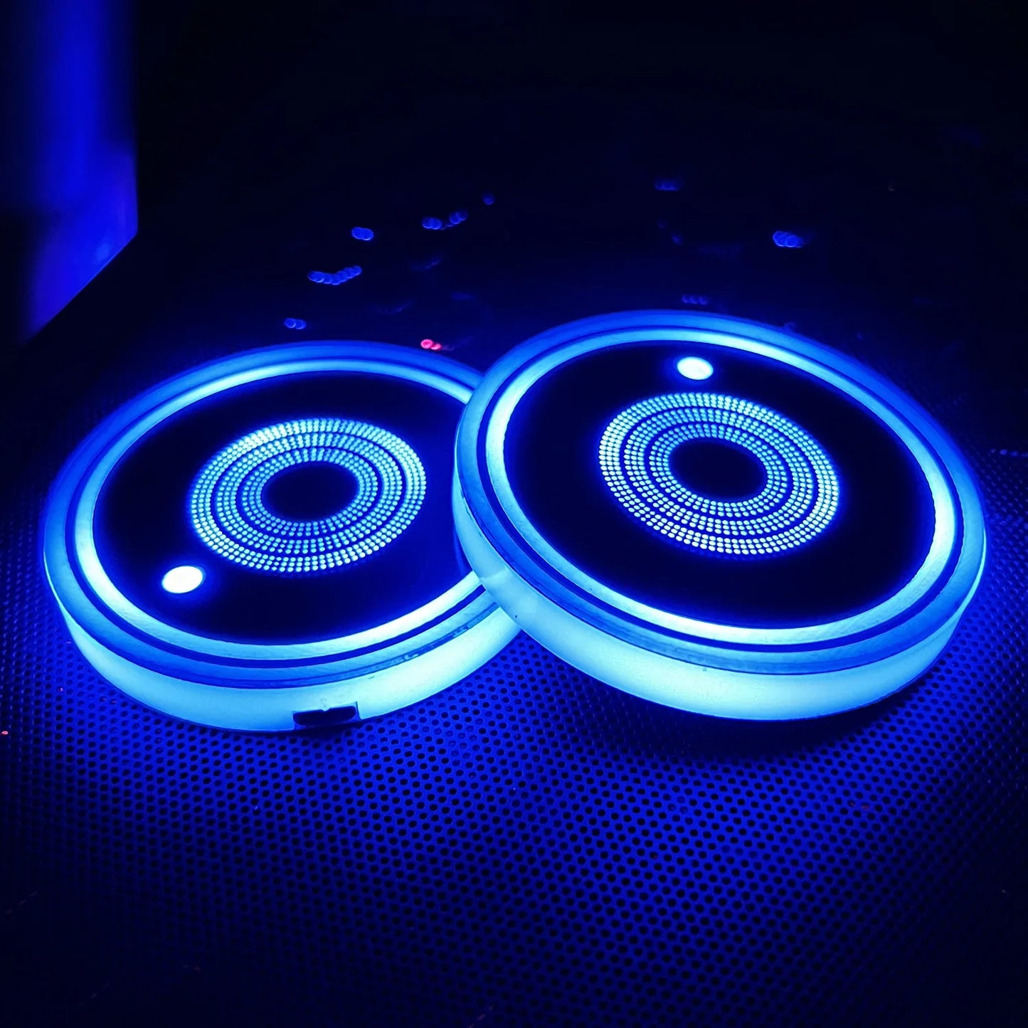 LED Car Cup Holder Lights 2 Pack