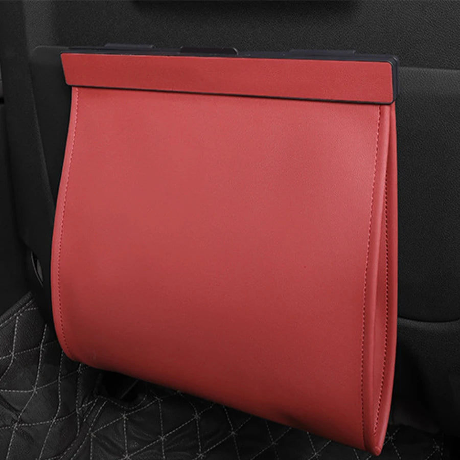 Magnetic PU Leather Car Rubbish Bag