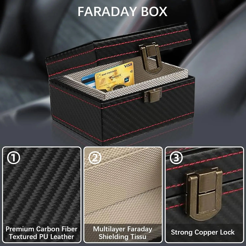 Faraday Key Signal Blocking Box & Pouches